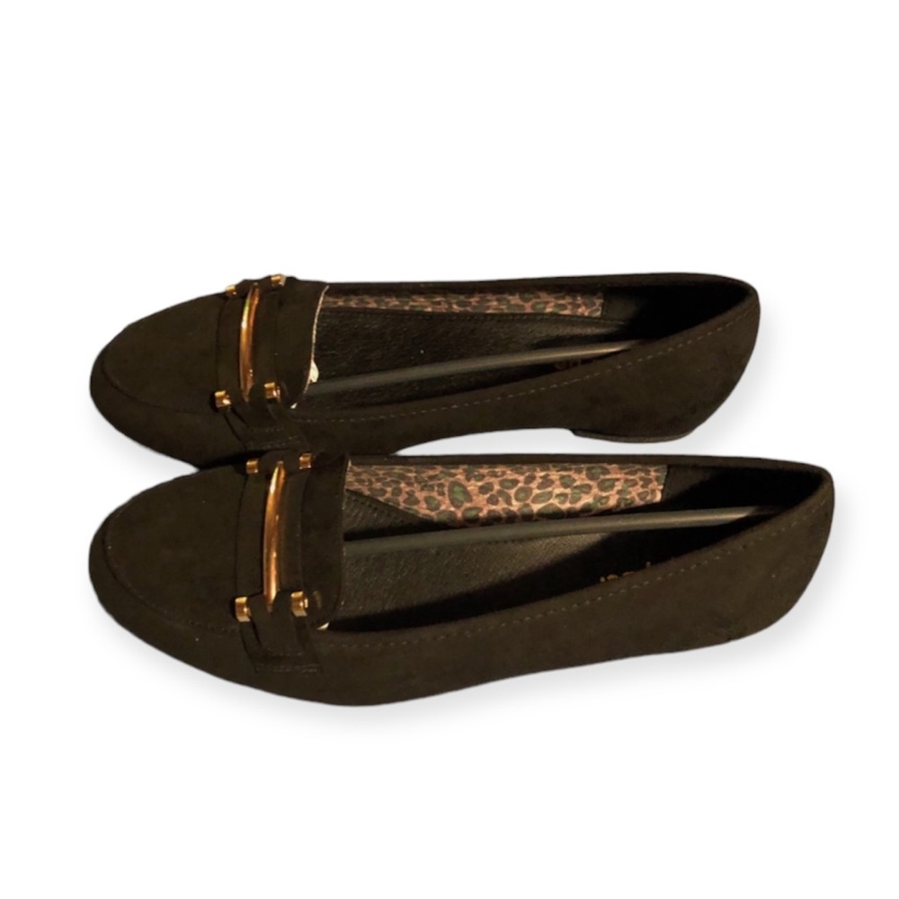 NWT simply be black wide fit loafer with buckle detail